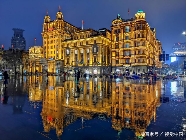 上海外滩风光旖旎 浦江两岸夜色迷人